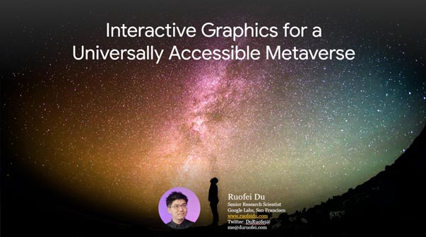 Interactive Graphics for a Universally Accessible Metaverse Teaser Image.