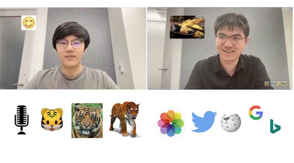 Visual Captions: Augmenting Verbal Communication with On-the-fly Visuals Teaser Image.