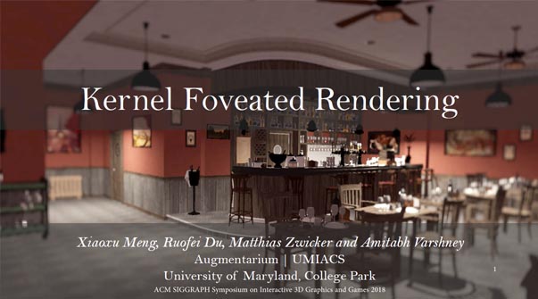 Kernel Foveated Rendering Teaser Image.