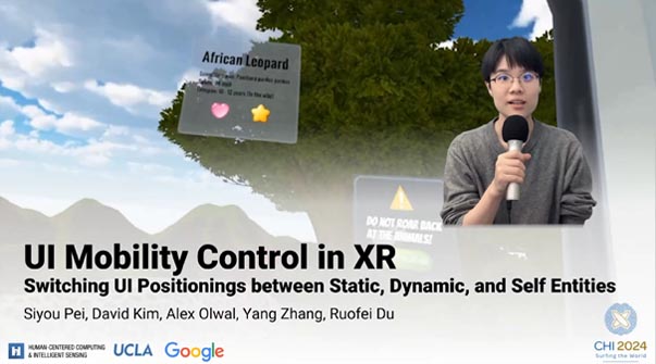 UI Mobility Control in XR: Switching UI Positionings between Static, Dynamic, and Self Entities Teaser Image.